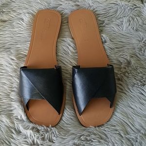 Asos Favored leather slide.